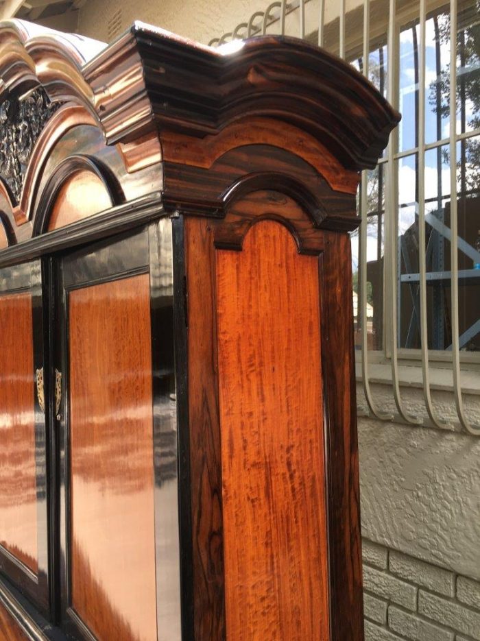 19th Century Colonial Ebonised Coromandel Beefwood Cabinet - Image 7