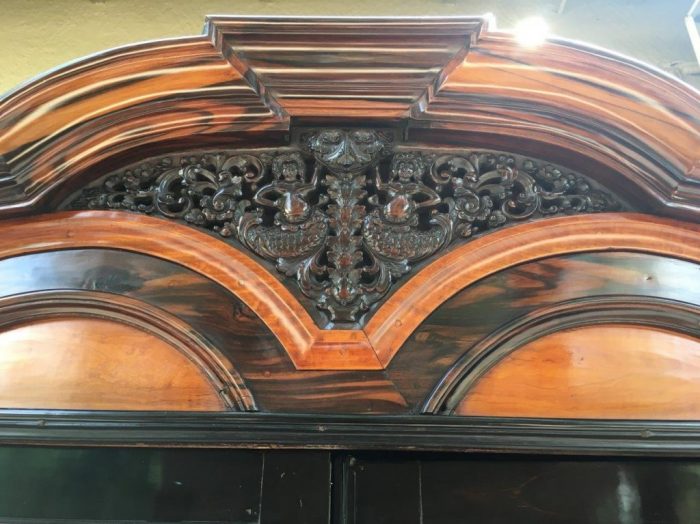 19th Century Colonial Ebonised Coromandel Beefwood Cabinet - Image 11