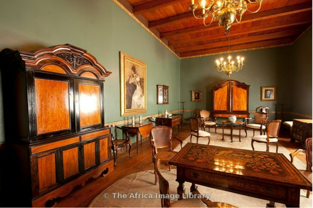 An Antique 19th Century Colonial Coromandel Beefwood Cabinet Provenance Boschendal Estate Wine Farm Franschhoek Western Cape - Image 3