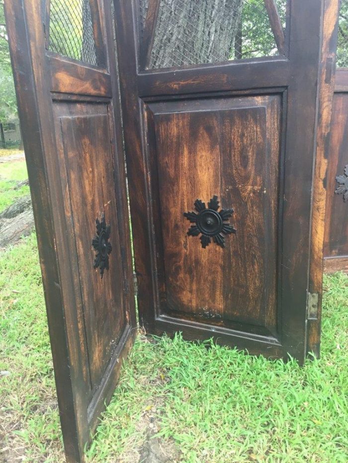 A Pair of 20th Century Wooden Screens/Room Dividers - Image 4