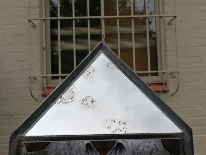 Pair Antique Style Mirrored Obelisks -ND - Image 8