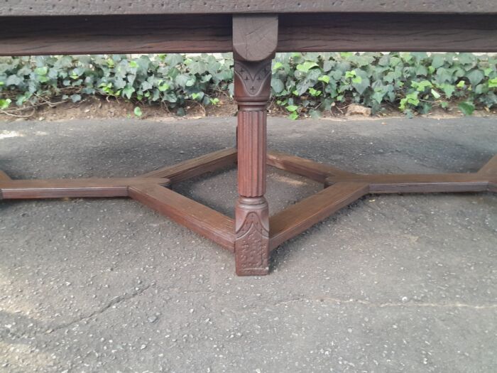 A 20th Century Rare Refectory Solid Jarrah Wood Table of Large Proportions - Image 8