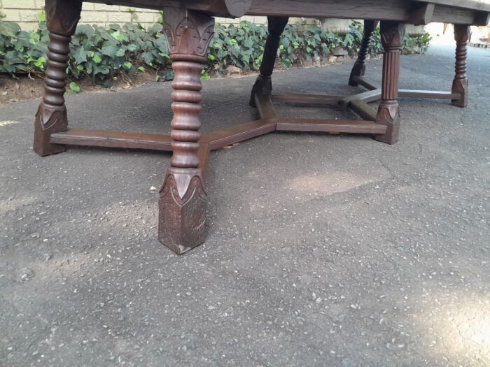 A 20th Century Rare Refectory Solid Jarrah Wood Table of Large Proportions - Image 9