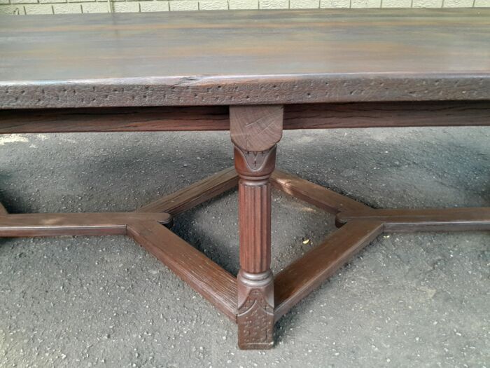 A 20th Century Rare Refectory Solid Jarrah Wood Table of Large Proportions - Image 11