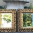 Pair Gilded Bevelled Mirrors