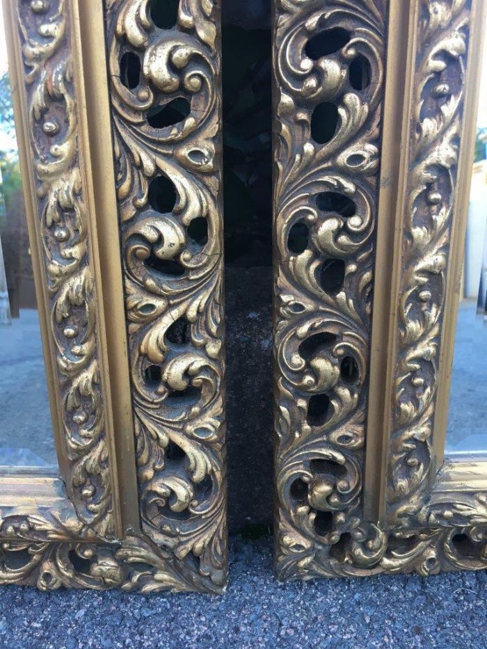 Pair Gilded Bevelled Mirrors - Image 4