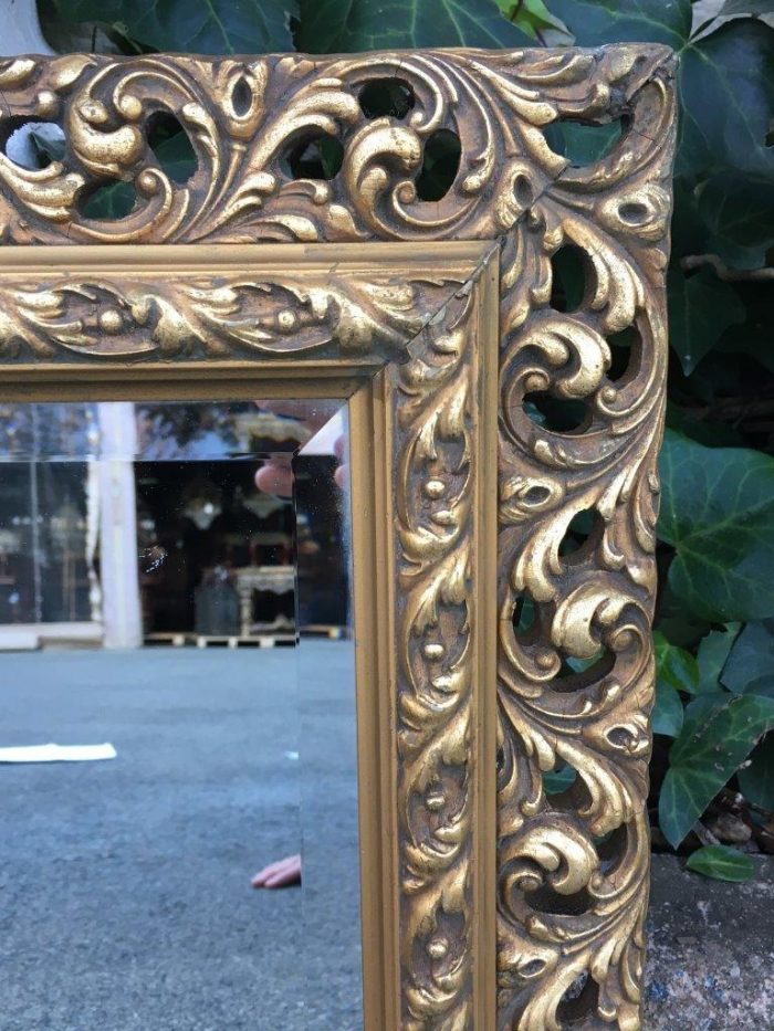 Pair Gilded Bevelled Mirrors - Image 5