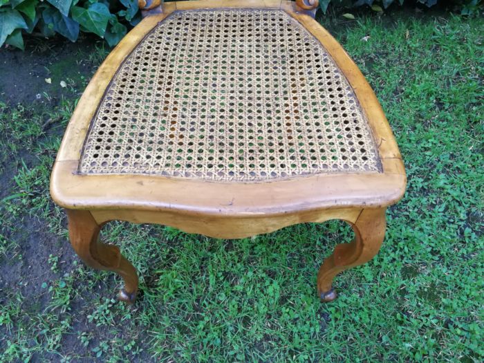 Set of 12 French Style Rattan Dining Chairs - Image 8