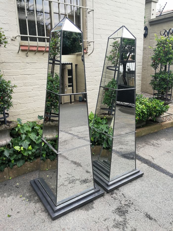 Pair Mirror Obelisks - Image 3