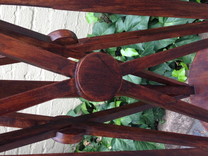 A Pair or Decorative Large Teak Wood Plinths - Image 2