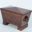 Regency mahogany cellaret with fitted liner