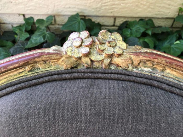 Pair Antique French Gilded Chairs - Image 6