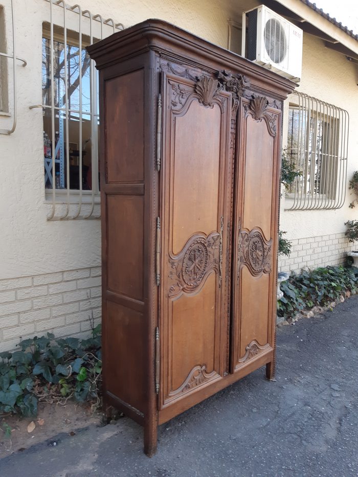 A French Provincial styled Ornately carved Armoire - Image 5