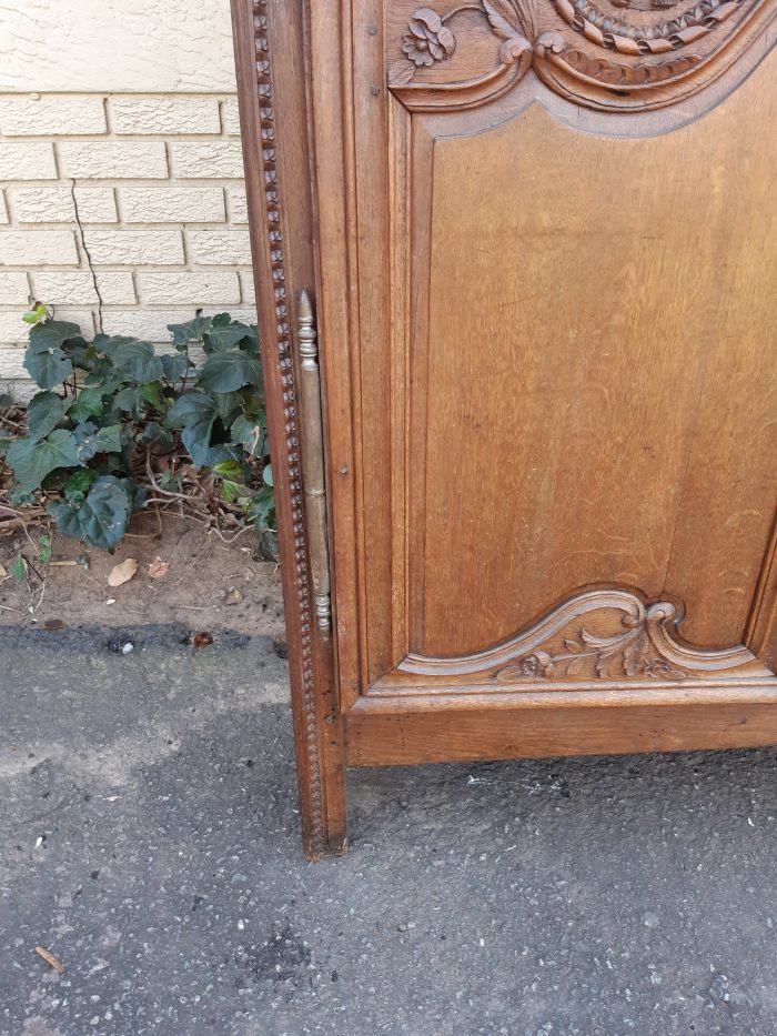 A French Provincial styled Ornately carved Armoire - Image 9