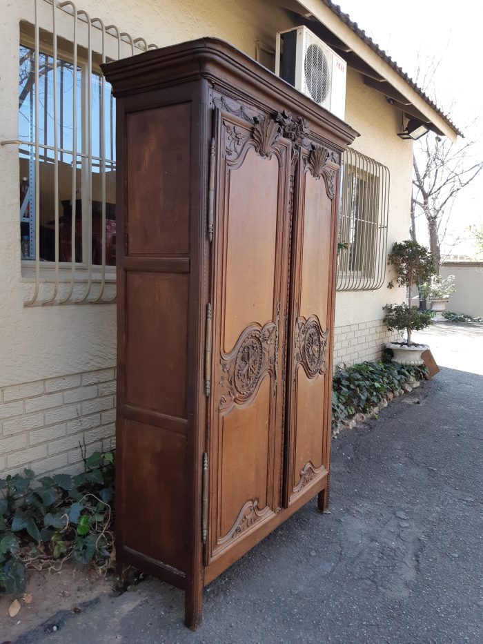 A French Provincial styled Ornately carved Armoire - Image 6