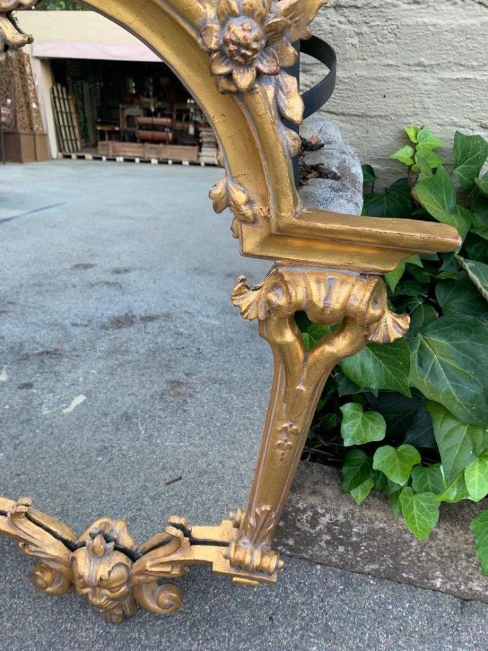 Ornately carved and gilded mirror - Image 5