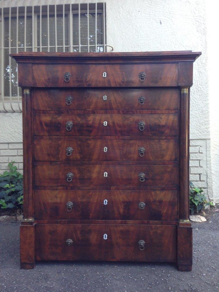 Chests & Kists - Victorian mahogany flamed tallboy Circa 1830 for sale in Johannesburg (ID ...