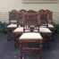 Set of 6 French antique carved chairs