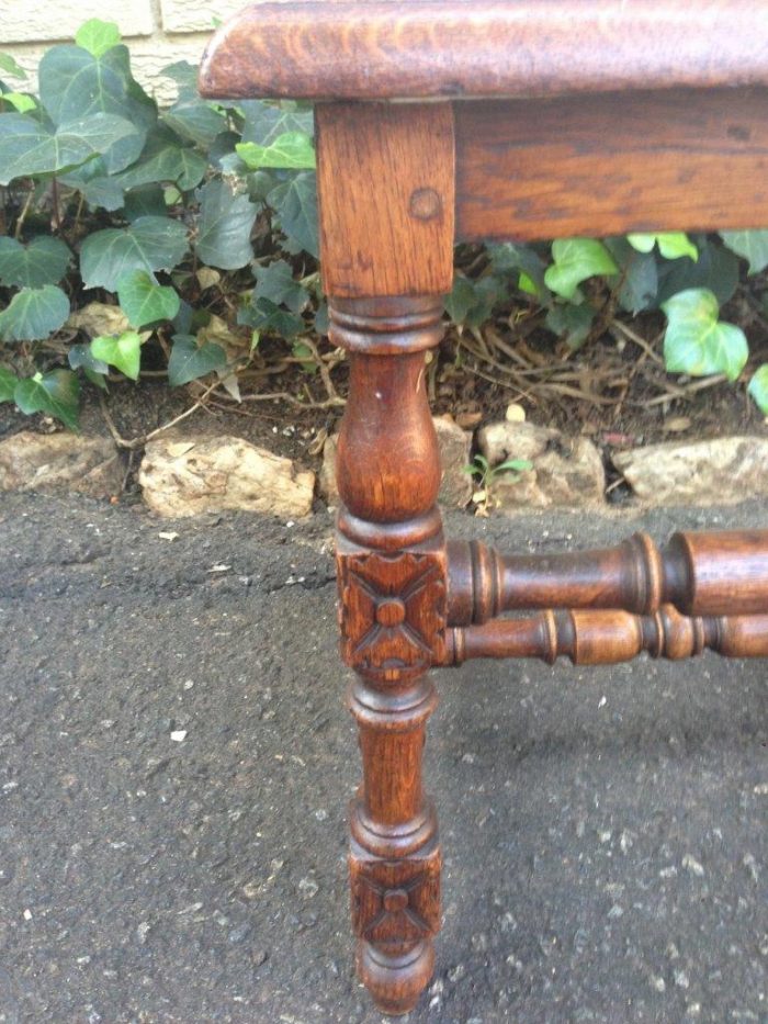 Set of 6 French antique carved chairs - Image 8