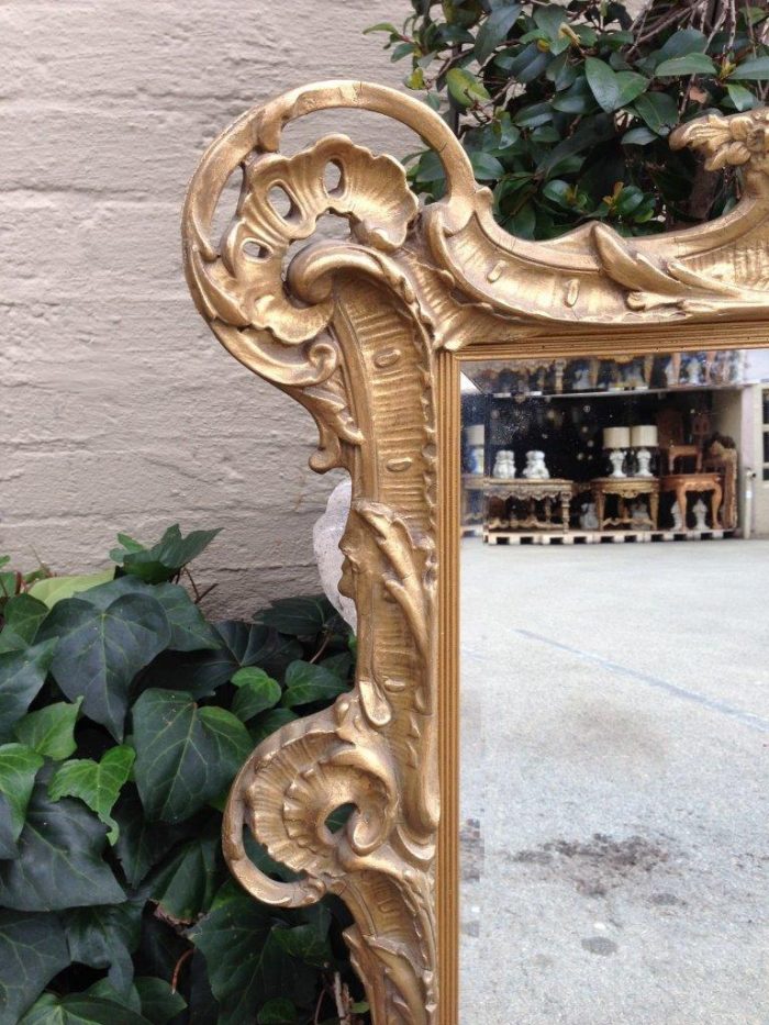 A Gilt Rococo-Style Frame With Bevelled Mirror Plate - Image 4