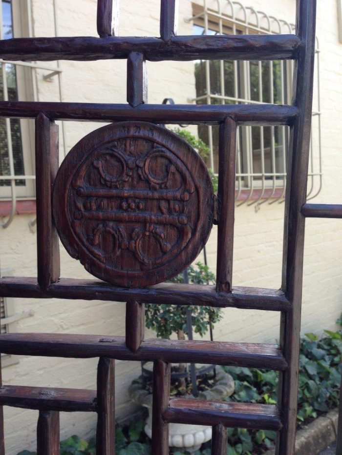 Wooden screen comprising of 4 panels - Image 3
