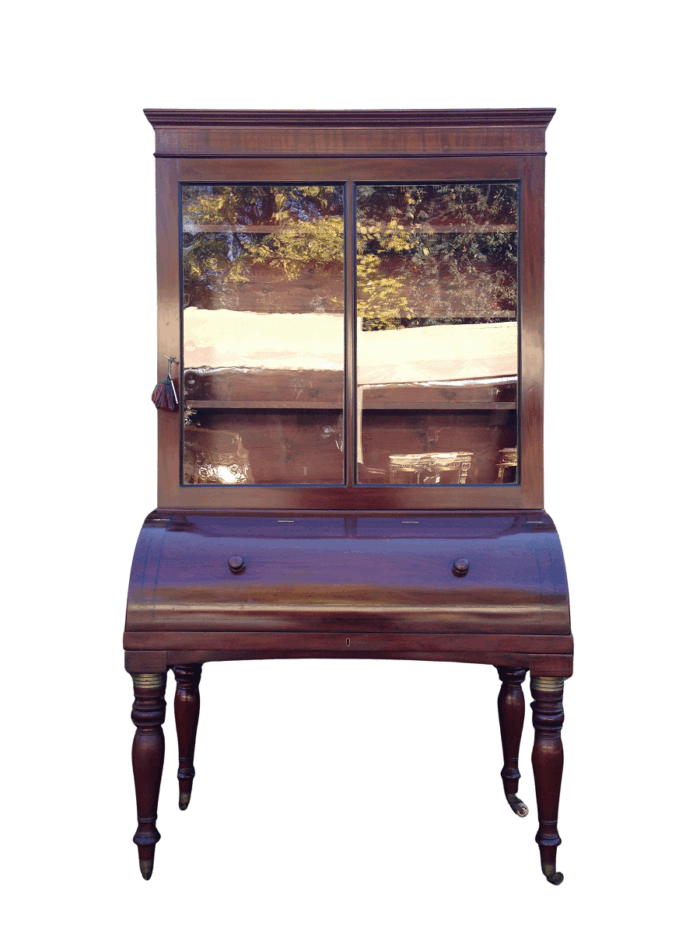 Victorian Rosewood Bureau/Secretaire Bookcase in Original Condition with Secret Compartment On The Top) Circa 1880