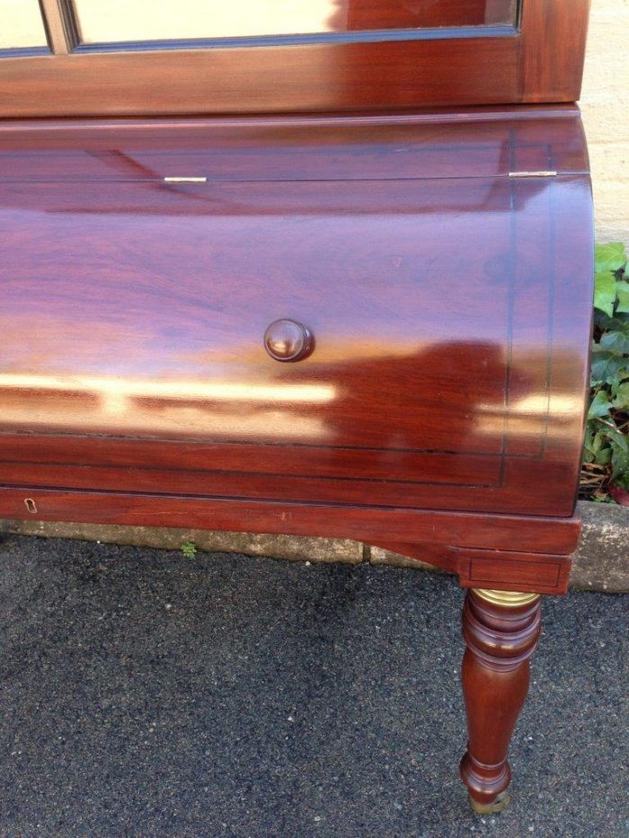 Victorian Rosewood Bureau/Secretaire Bookcase in Original Condition with Secret Compartment On The Top) Circa 1880 - Image 8