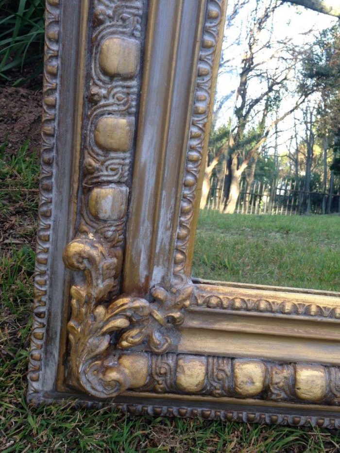 An Ornate Carved Painted Mirror - Image 7