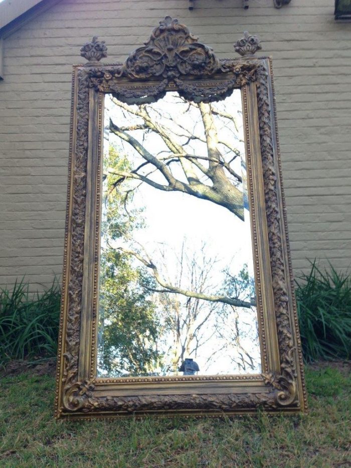 Ornate Gilded Wooden Mirror - Image 2
