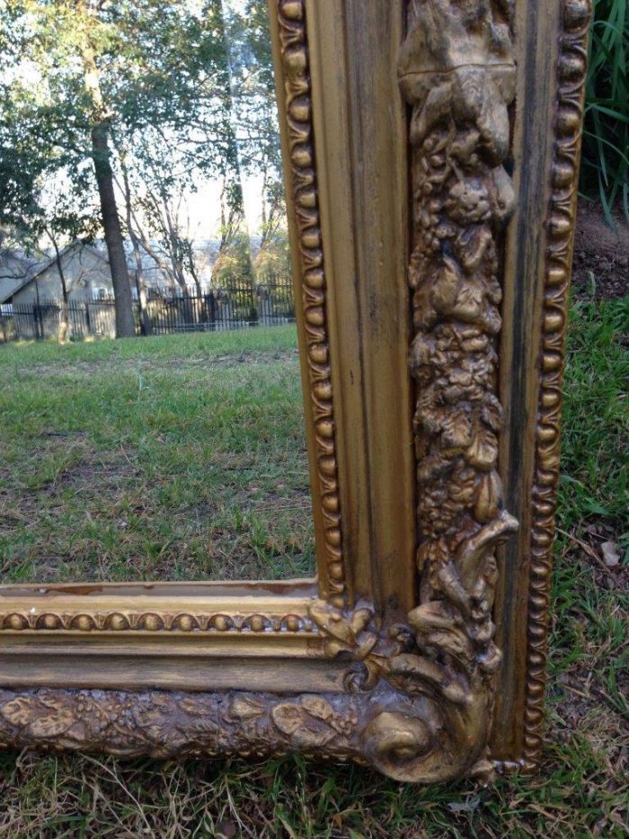 Ornate Gilded Wooden Mirror - Image 4
