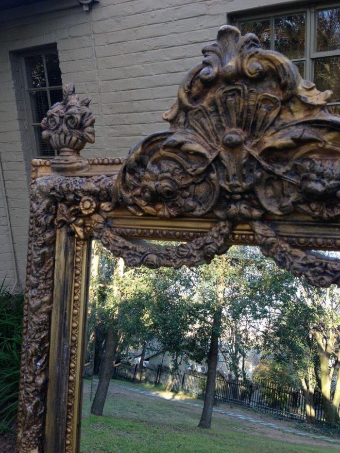 Ornate Gilded Wooden Mirror - Image 7