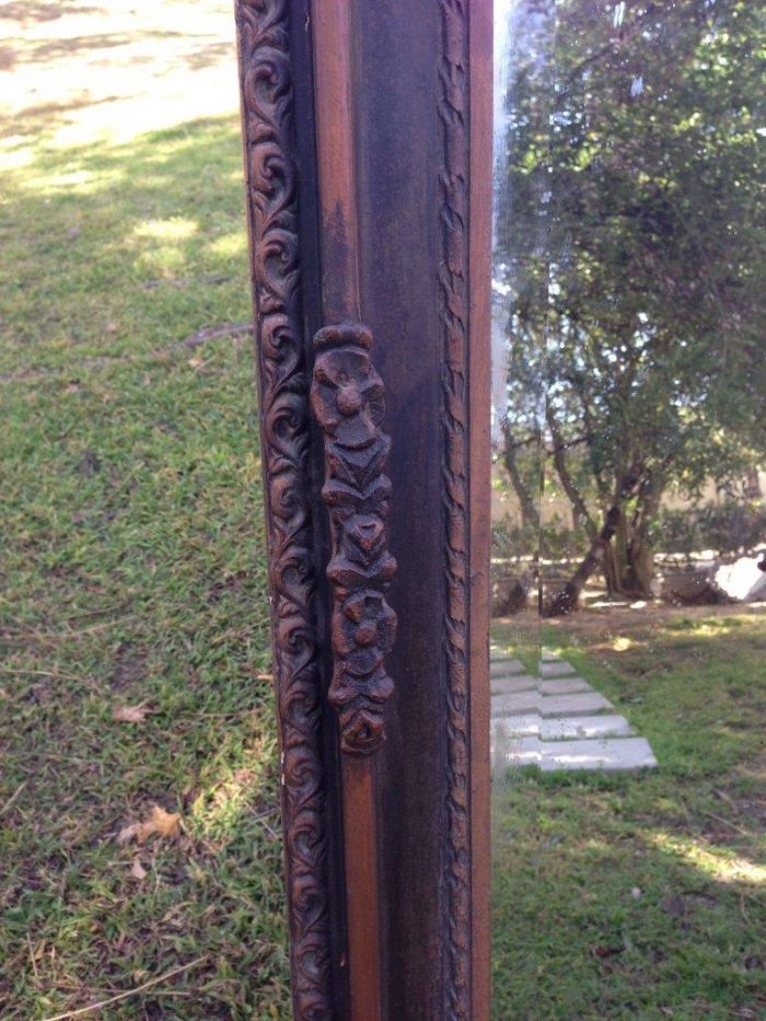 An Ornate Carved Bevelled Mirror - Image 6