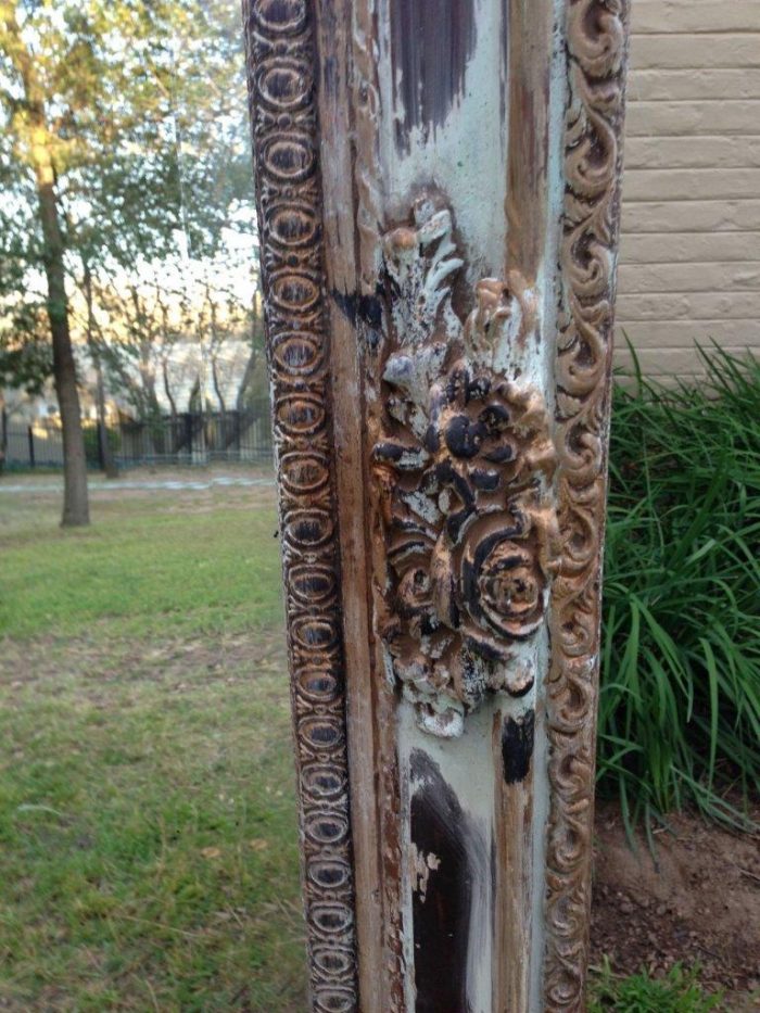 An Ornate Carved & Bevelled Painted Mirror - Image 4