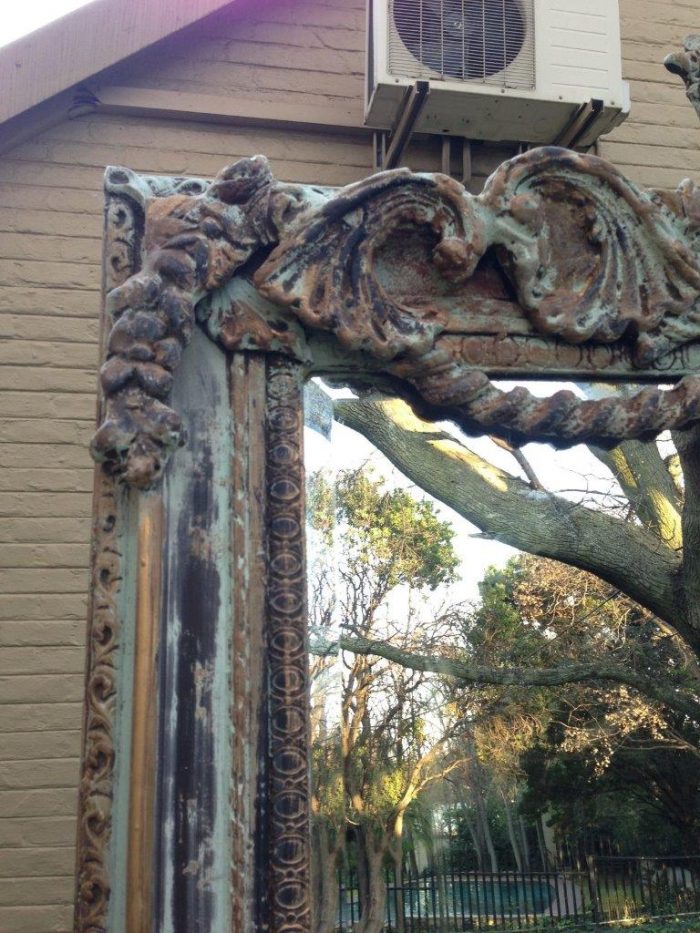An Ornate Carved & Bevelled Painted Mirror - Image 6