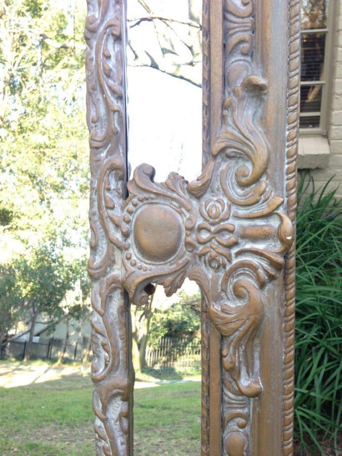 An Ornate Carved & Painted Mirror - Image 5
