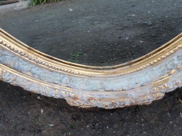 An Oval Ornate Bevelled Mirror - Image 6