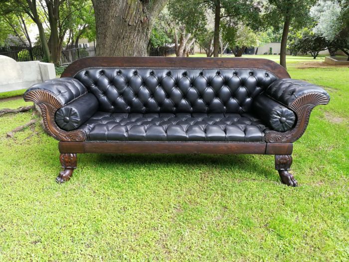 Late 19th Century Mahogany Settee - Image 2