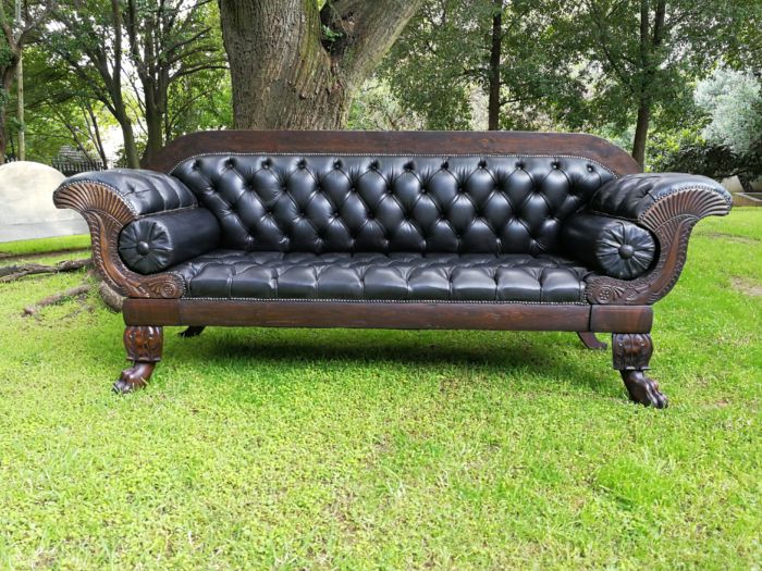 Late 19th Century Mahogany Settee - Image 3