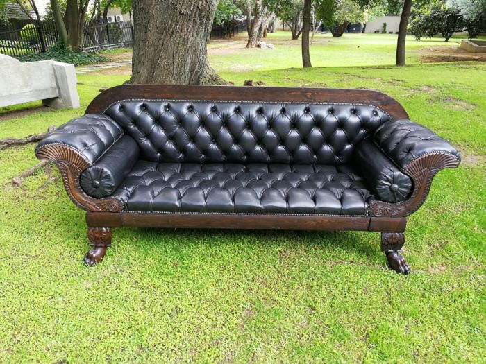 Late 19th Century Mahogany Settee - Image 4