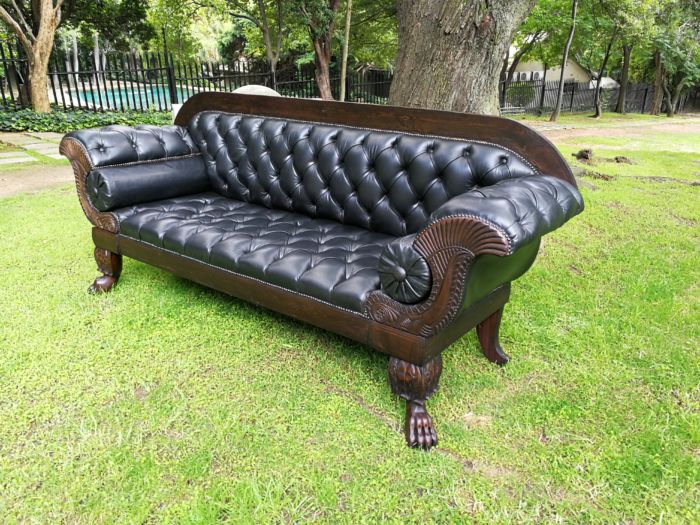 Late 19th Century Mahogany Settee - Image 5