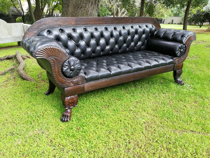 Late 19th Century Mahogany Settee - Image 6