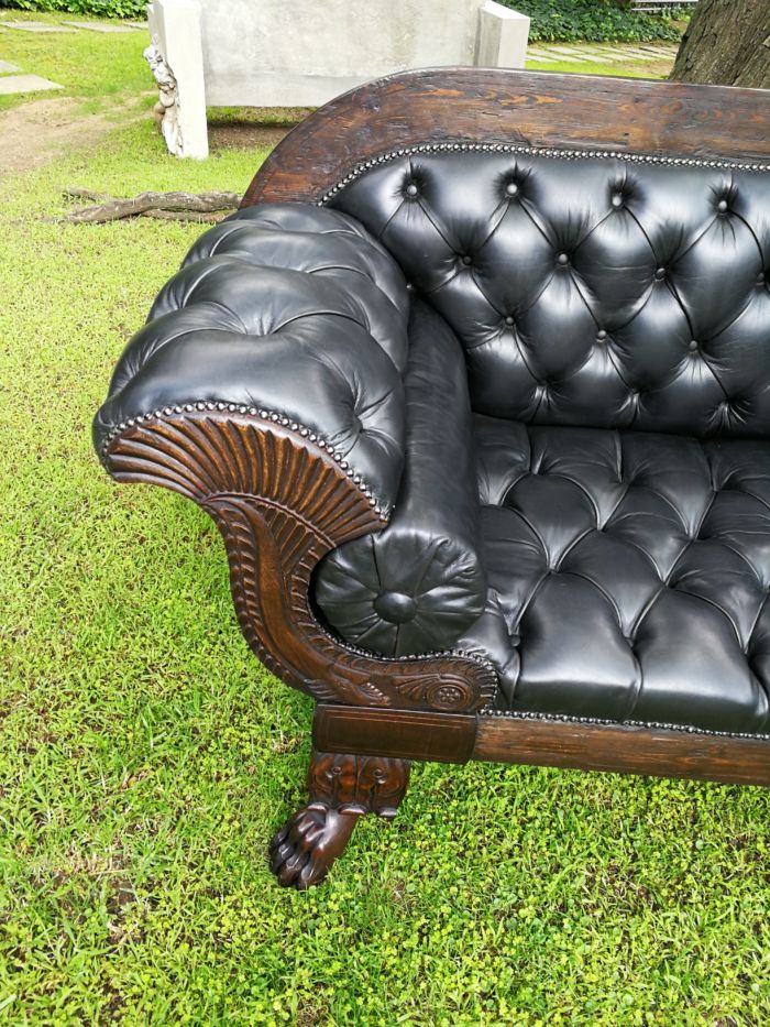 Late 19th Century Mahogany Settee - Image 7