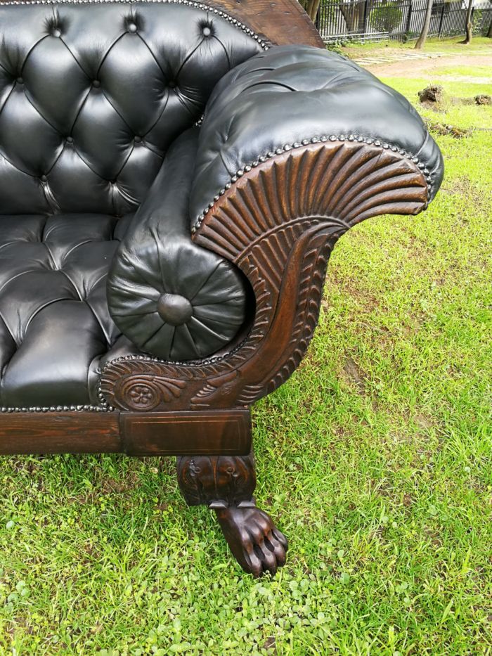 Late 19th Century Mahogany Settee - Image 8