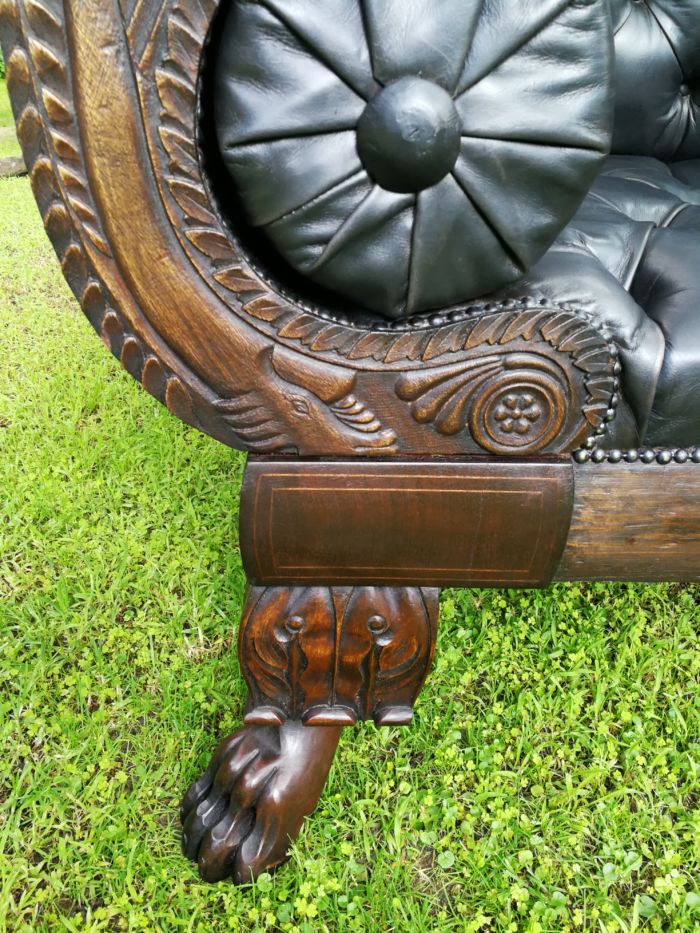 Late 19th Century Mahogany Settee - Image 9