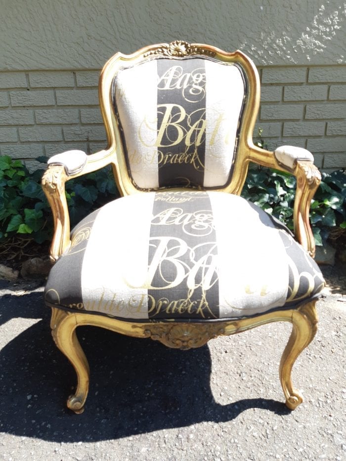 A Pair of 19 Century Giltwood Louis XVI Fauteuil Style Armchairs Circa 19th Century - Image 8