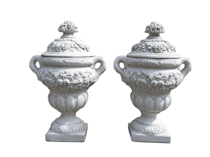 A Large Pair of Concrete Urns
