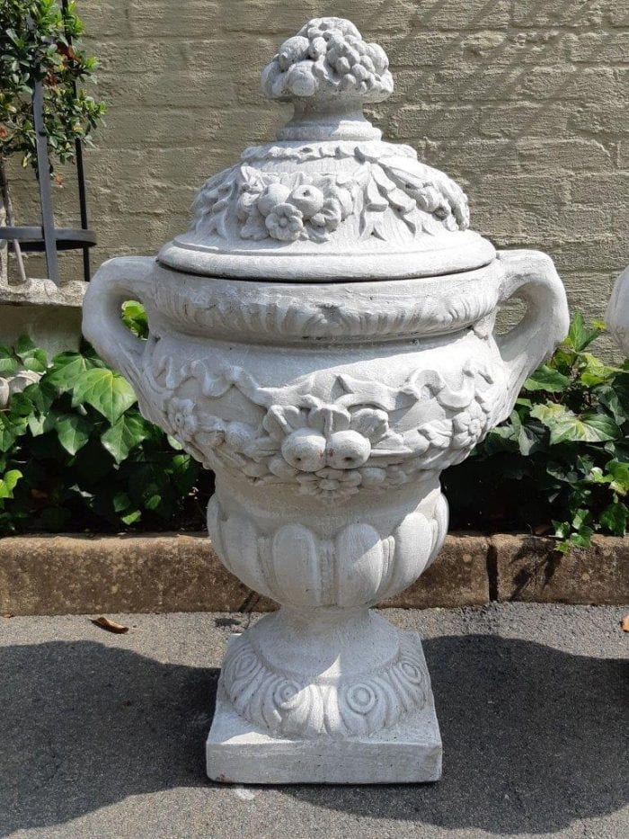 A Large Pair of Concrete Urns - Image 5