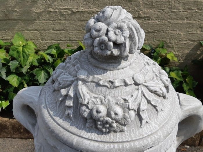 A Large Pair of Concrete Urns - Image 7