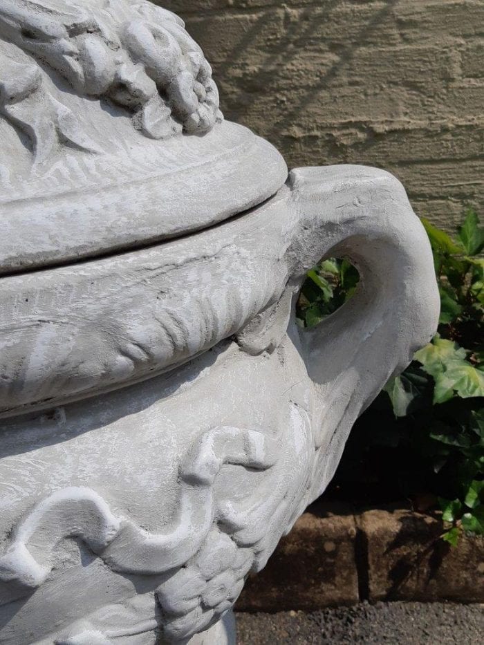 A Large Pair of Concrete Urns - Image 9