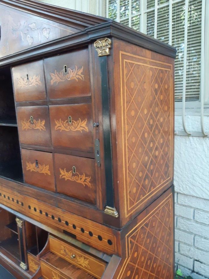 A 19th Century Dutch Marquetry Bureau / Secretaire - Image 6